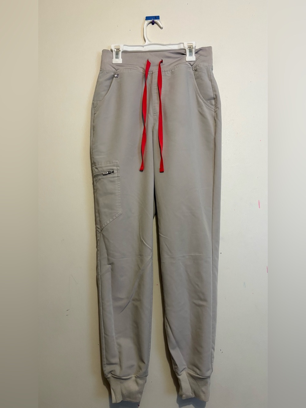 Figs Bone high waisted Zamora jogger bottoms